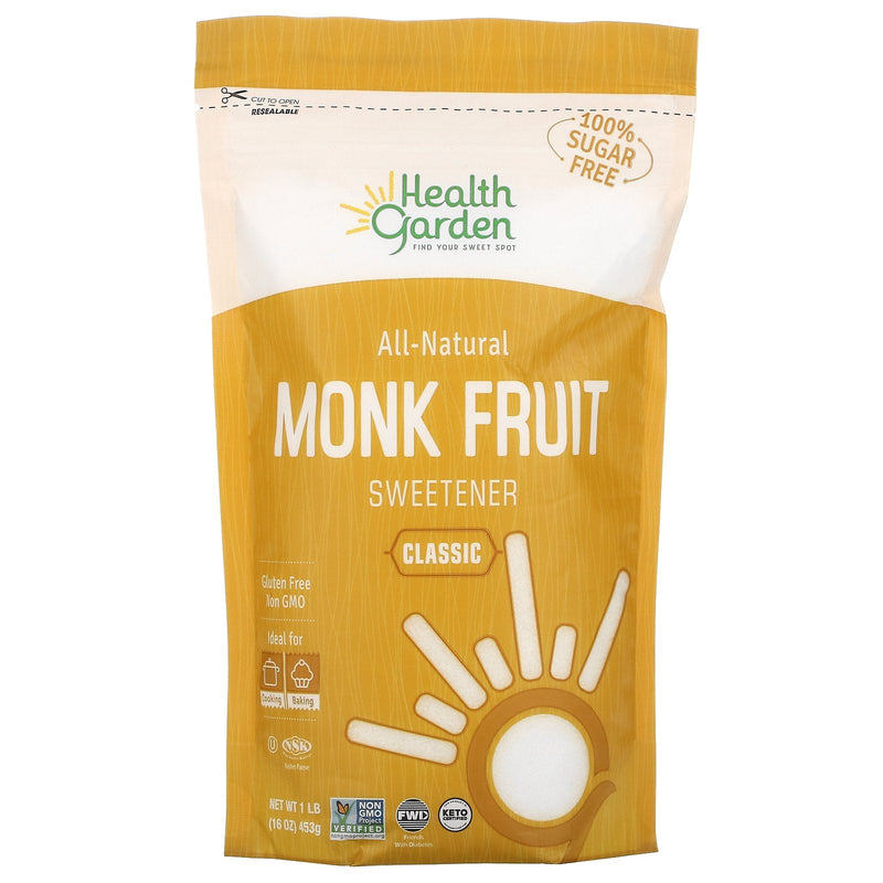 HEALTH GARDEN All Natural Monk Fruit Sweetener - Classic, 453g