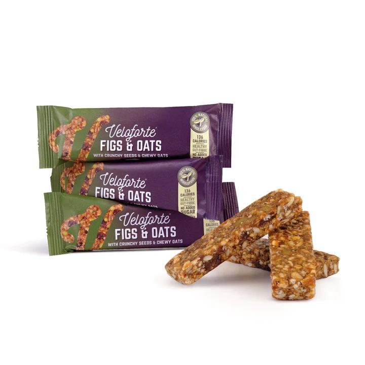 VELOFORTE Figs & Oats Bar, 35g - Vegan, Natural, Gluten Free, Sugar Free