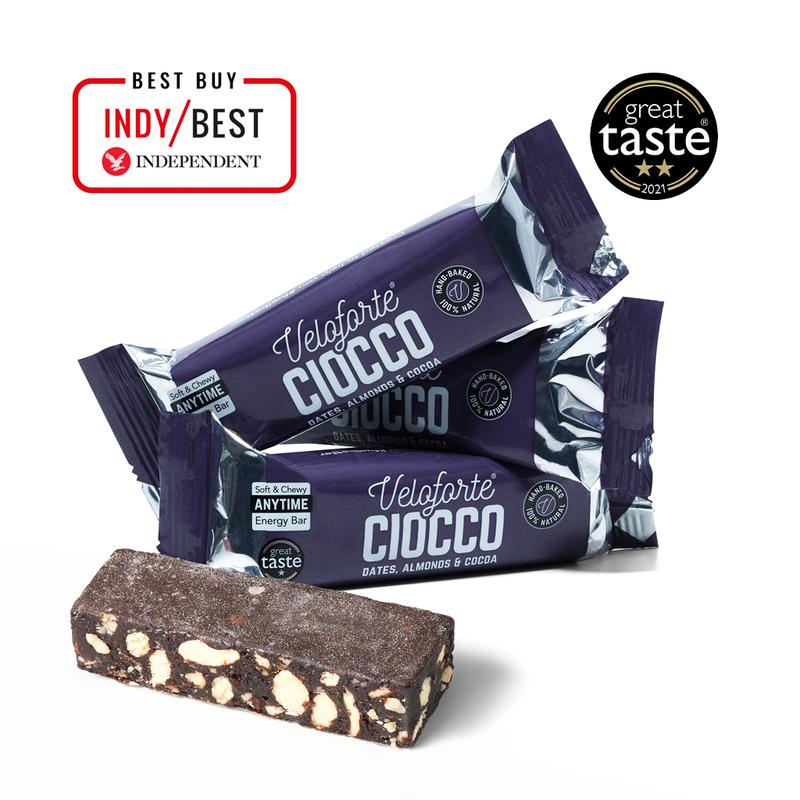 VELOFORTE Ciocco Energy Bar, 62g - Vegan, Gluten Free, Sugar Free