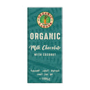 ORGANIC LARDER Milk Chocolate With Coconut, 100g - Organic, Natural
