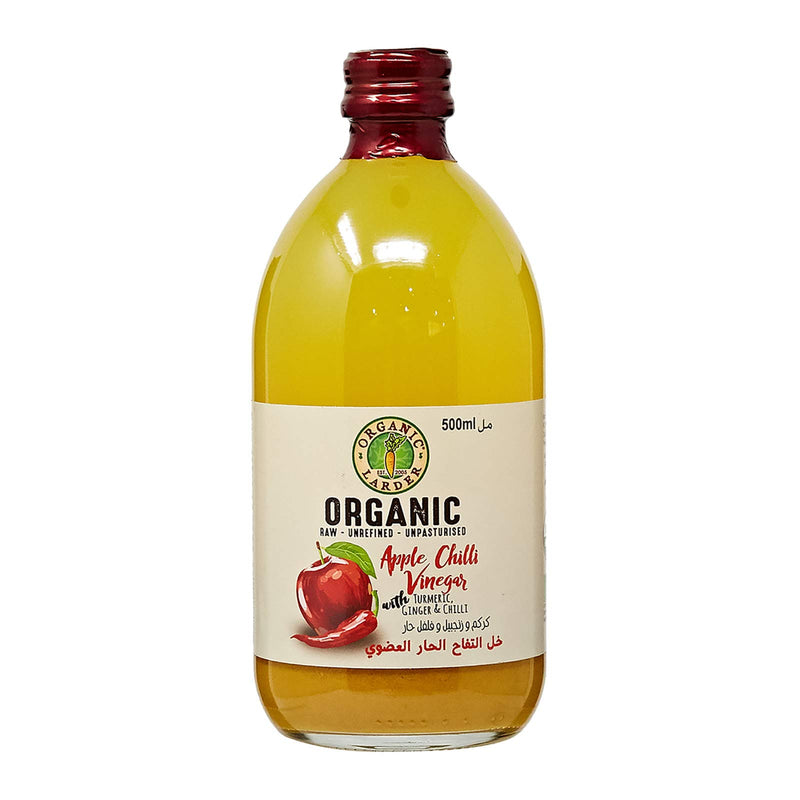 ORGANIC LARDER Apple Chilli Vinegar, 500ml - Organic