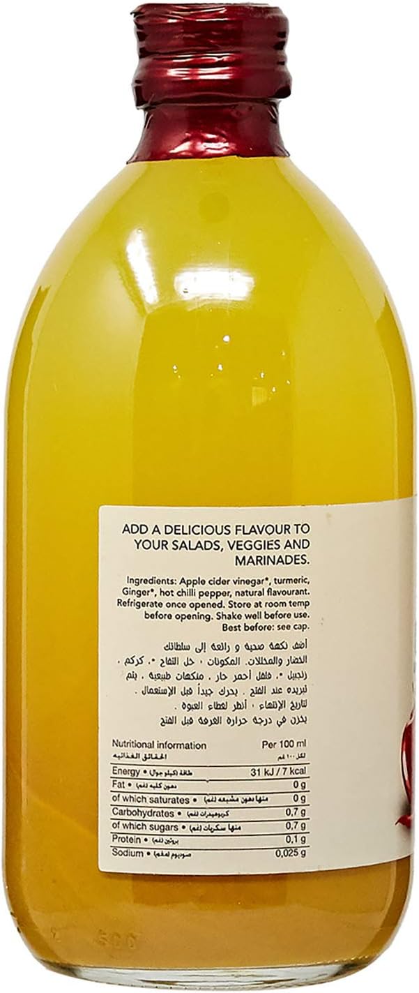 ORGANIC LARDER Apple Chilli Vinegar, 500ml - Organic