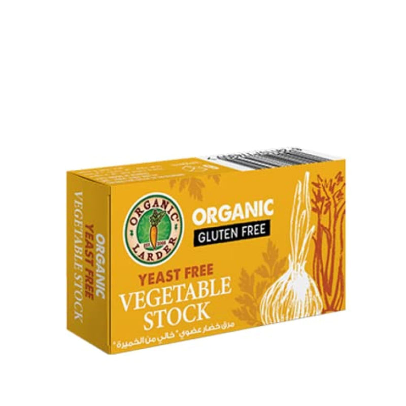 ORGANIC LARDER Vegetable Stock, Yeast Free, 66g - Organic, Vegan, Gluten Free