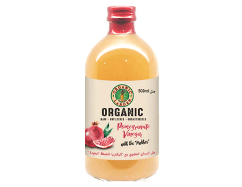 ORGANIC LARDER Pomegranate Vinegar, 500ml - Organic, Vegan, Natural