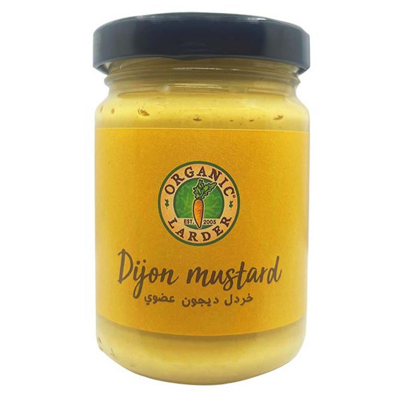 ORGANIC LARDER Organic Hot Dijon Mustard, 145g - Organic, Vegan, Gluten Free