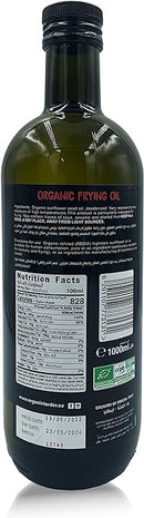 ORGANIC LARDER Sunflower Frying Oil, 1L - Organic, Vegan