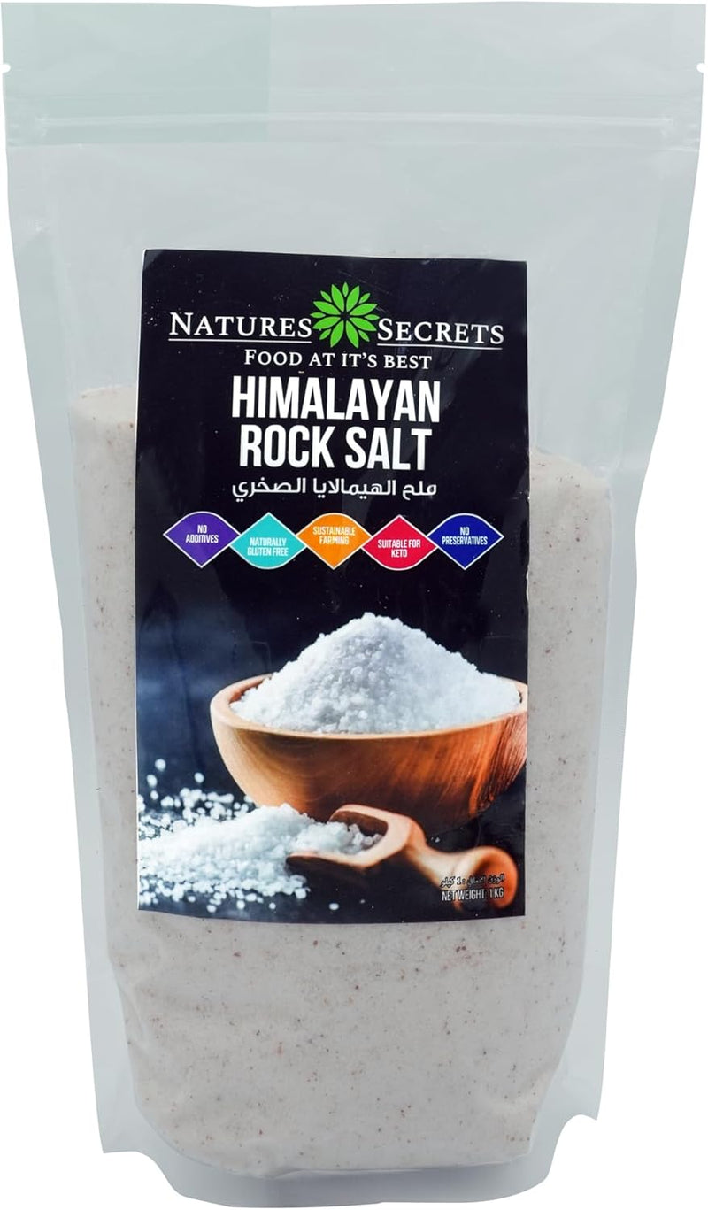 NATURES SECRET Himalayan Rock Salt, 1kg, Keto, Gluten free