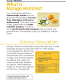 LIVSMART Mango Matcha, Natural Mango Infused Green Tea Powder, 100g - Vegan, Gluten Free