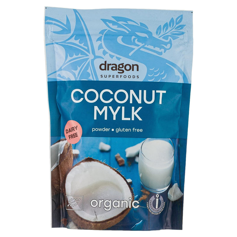 DRAGON SUPERFOODS Coconut Milk Powder 17% Fat, 150g - Organic, Vegan, Gluten Free
