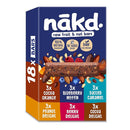 NAKD Raw Fruit And Nut Bars Variety Pack, 35g x 18 bars - Vegan, Gluten Free, No Added Sugar