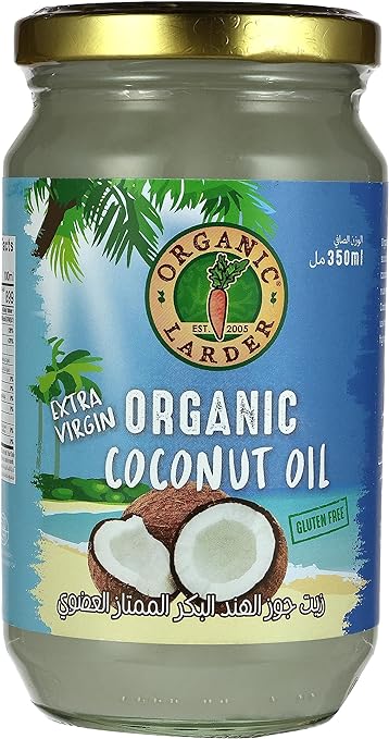 ORGANIC LARDER Organic Virgin Coconut Oil, 350ml - Organic, Natural, Gluten Free