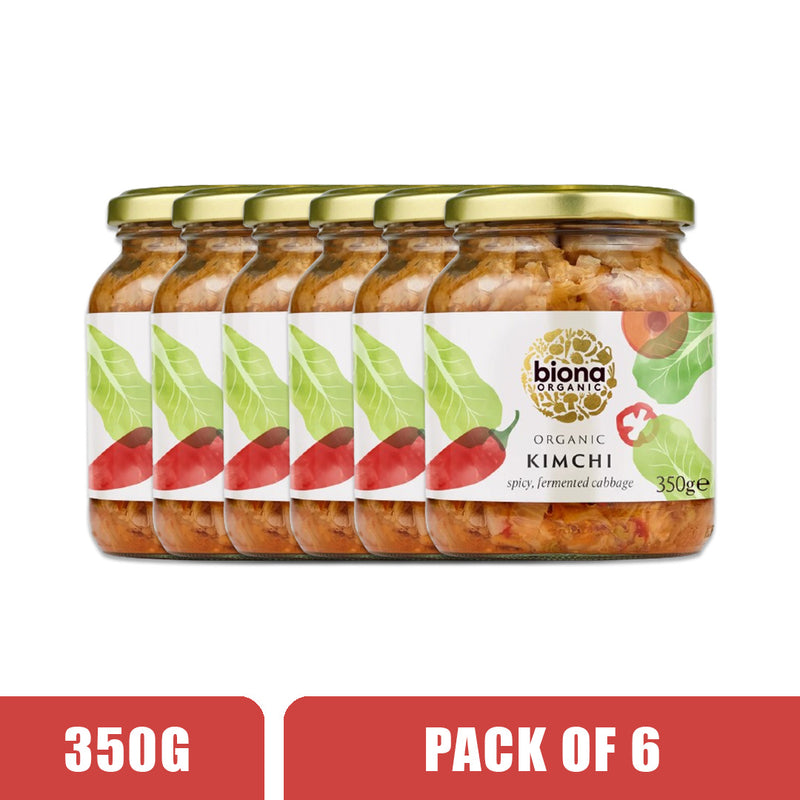 BIONA ORGANIC Kimchi - Pack of 6 (350g each)