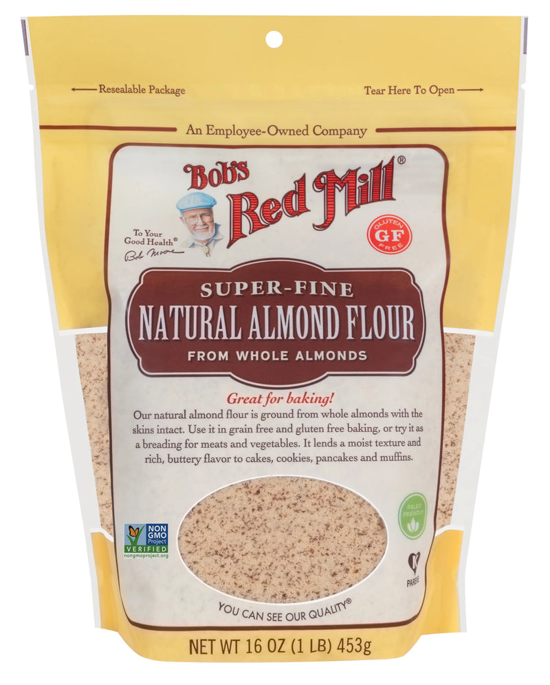 BOB'S RED MILL Super Fine Natural Almond Flour, 453g, Gluten Free