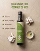Ecological Organic C8 MCT Oil 250ml- Coconut-Based, Keto-Friendly