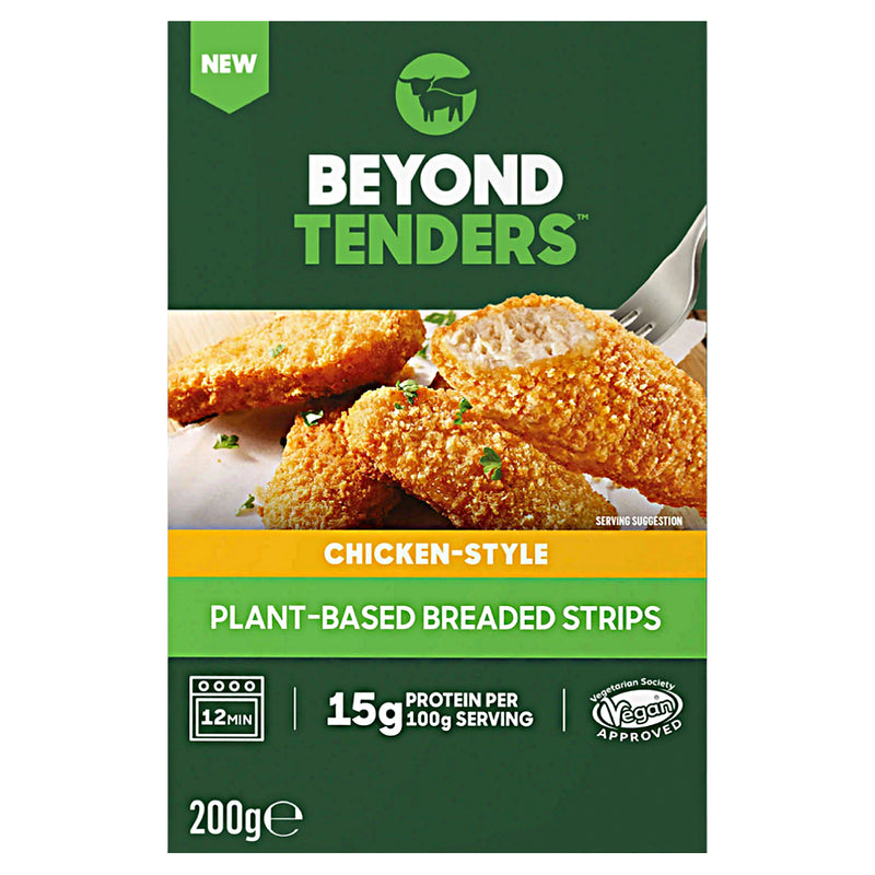 BEYOND MEAT Beyond Tenders, Vegan Tenders, Chicken-Style Plant Based Breaded Strips - 200g