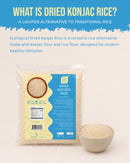 ECOLOGICAL Dried Konjac Rice, 1 Kg