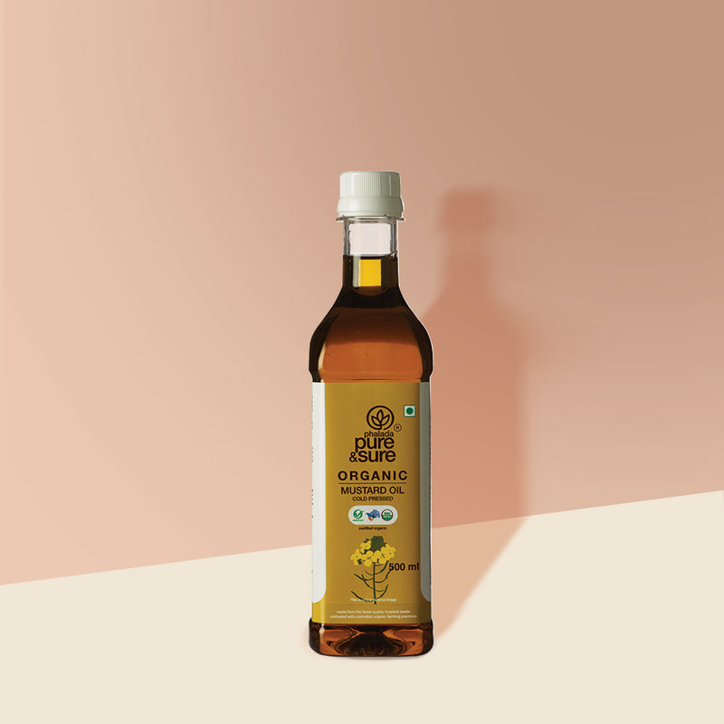 PURE & SURE Organic Mustard Oil, 500ml