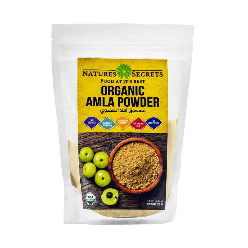 NATURES SECRET Organic Amla Powder 250g, Keto, Gluten free