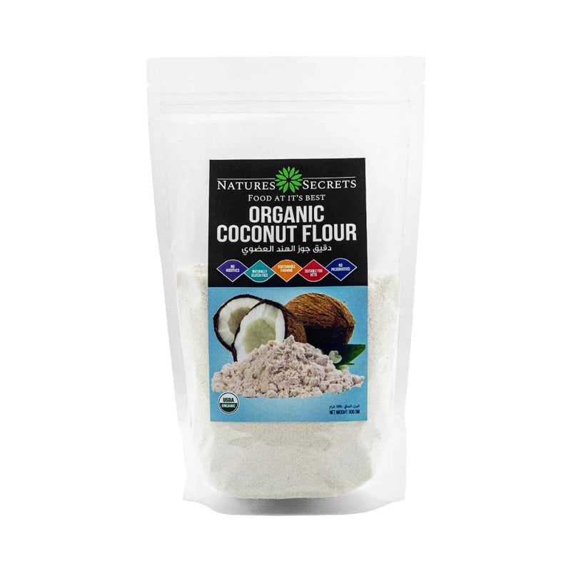 NATURES SECRET Organic Coconut Flour, 500g, Gluten free