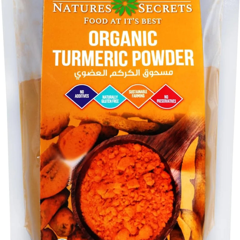 NATURES SECRET Organic Turmeric Powder 200g, Gluten free