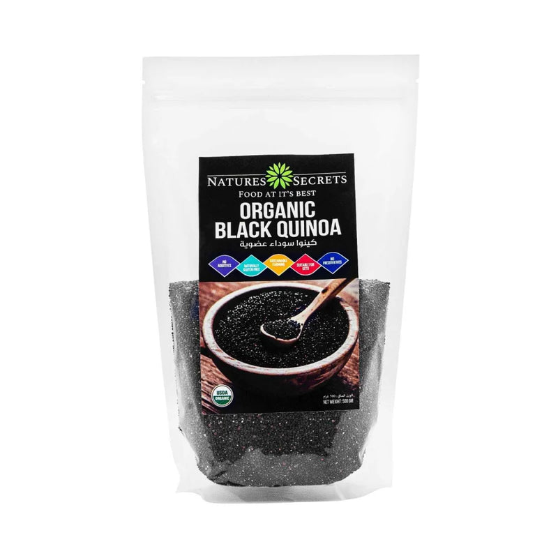 NATURES SECRET Organic Black Quinoa 500g, Gluten free, Keto