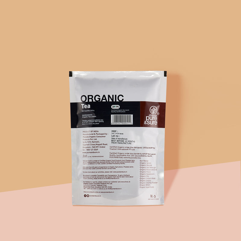 PURE & SURE Organic Tea Powder, 250g