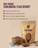ECOLOGICAL Organic Flax Seeds, 250g