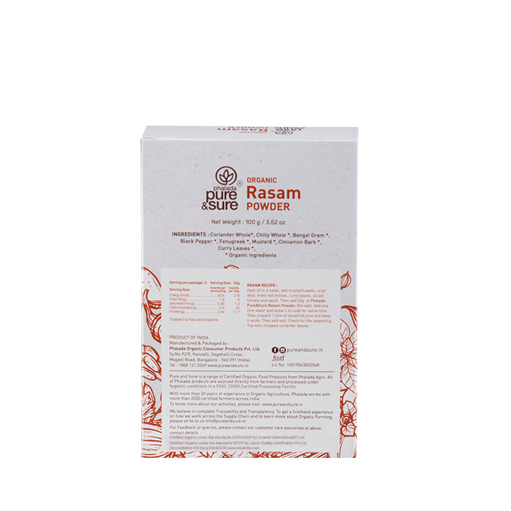 PURE & SURE Organic Rasam Powder, 100g