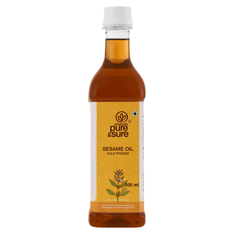 PURE & SURE Organic Sesame Oil, 500ml