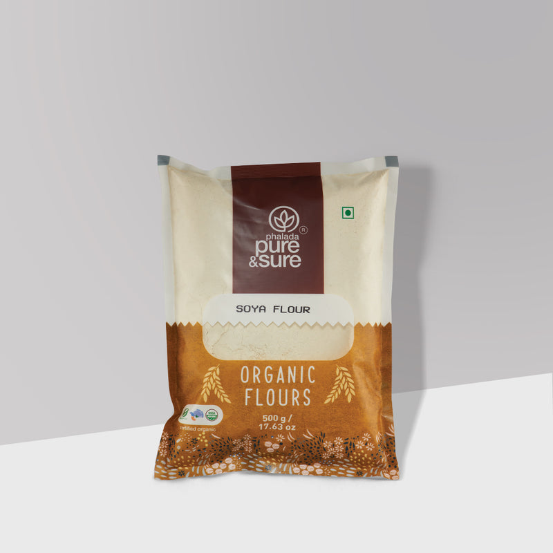 PURE & SURE Organic Soya Flour, 500g