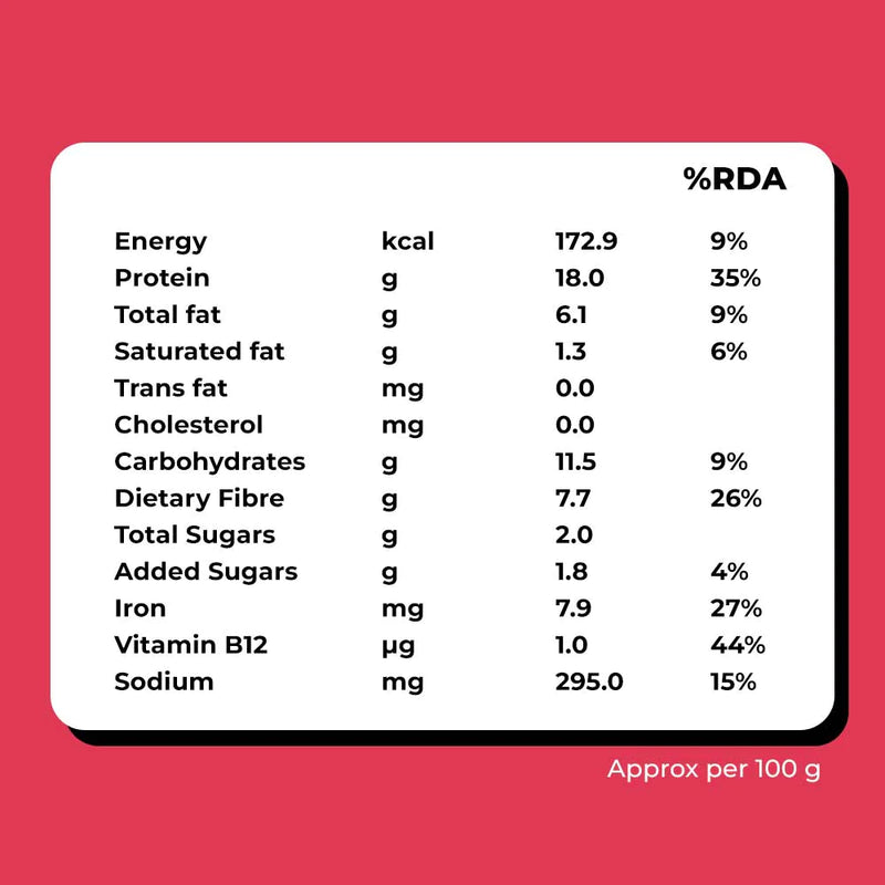 HELLO TEMPAYY Simply Sriracha Tempeh Cubes, 200g - Vegan, Gluten Free