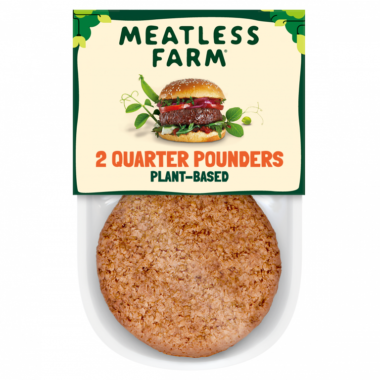 THE MEATLESS FARM Plant Based Meat Free Burgers, 227g - Pack of 2