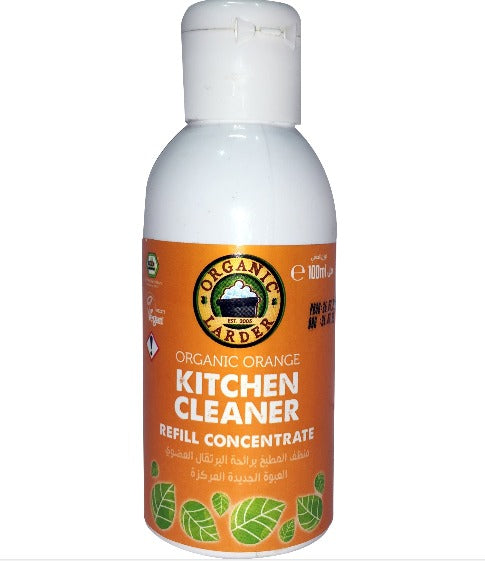 ORGANIC LARDER Kitchen Cleaner, Organic Orange, 100ml - Organic, Vegan