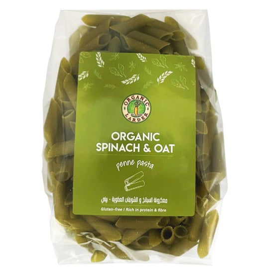ORGANIC LARDER Spinach & Oat Penne Pasta, 300g - Organic, Vegan, Gluten Free