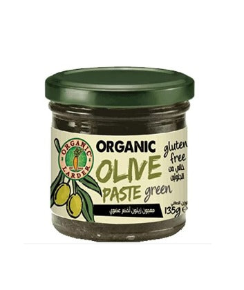 ORGANIC LARDER Olive Paste Green, 135g - Organic, Vegan, Gluten Free