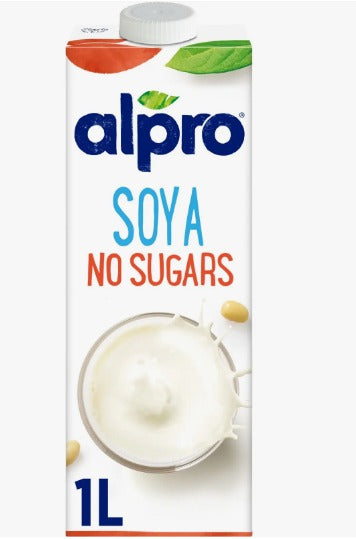 ALPRO Soya Drink, No Sugars, 1L - Vegan, Gluten Free, Lactose Free