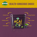 AMAZONAS4U Acai Puree with Guarana - 3.2kg Tub | Frozen Superfood Blend for Health-Conscious Living