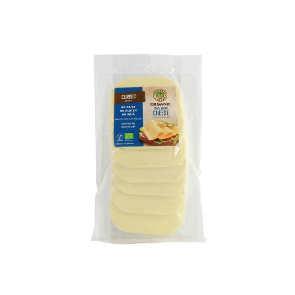 ORGANIC LARDER Vegan Cheese, Classic Slices, 150g - Organic, Vegan, Gluten Free, Natural