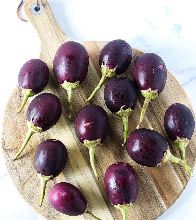 FRESH Purple Baby Eggplants, 1Kg (6 to 8 Pcs)