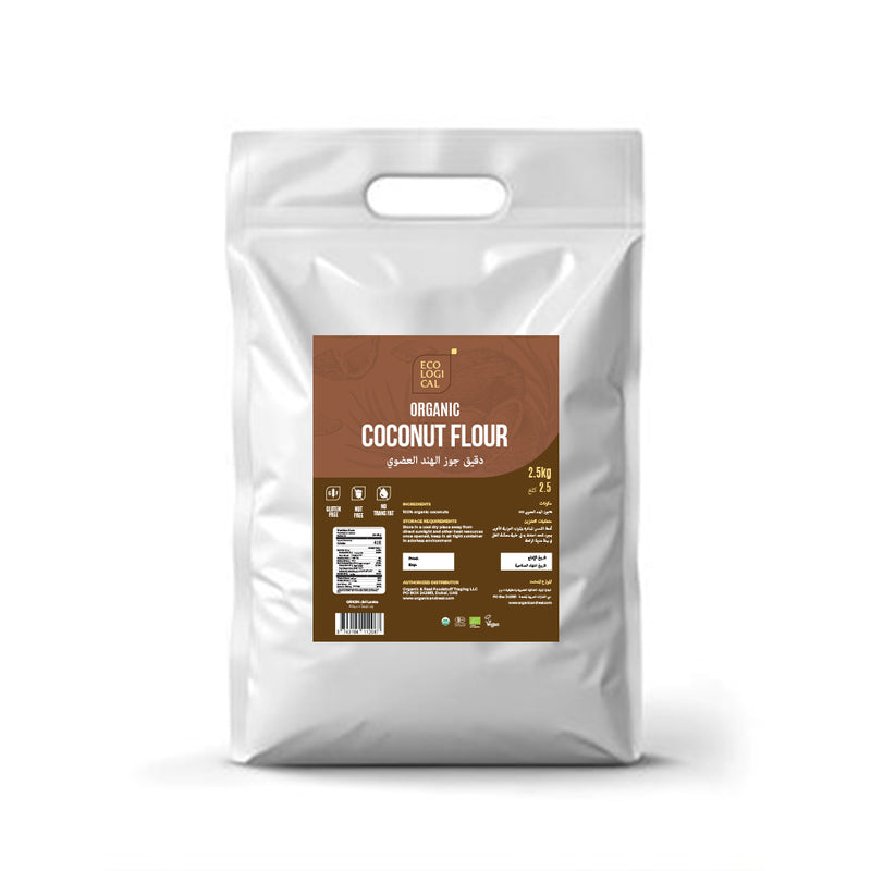 ECOLOGICAL Organic Coconut Flour, 2.5Kg