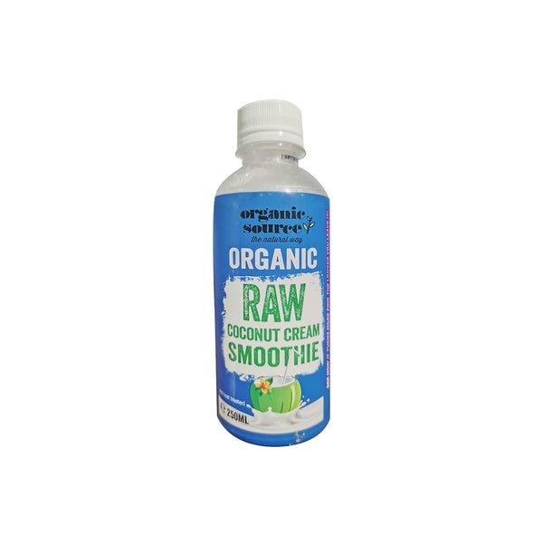 SUN BLAST Organic Source Raw Coconut Cream Smoothie, 250ml - Organic, Natural