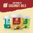 ECOLOGICAL Premium Natural Light Coconut Oil - 4L Tub | Mild, Flavourless, Odourless and Sustainably Sourced