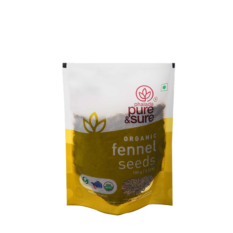 PURE & SURE Organic Fennel Seeds, 100g