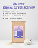 ECOLOGICAL Gluten-Free Glutinous Rice Flour, 20 Kg