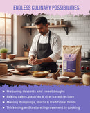 ECOLOGICAL Gluten-Free Glutinous Rice Flour, 20 Kg