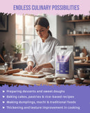 ECOLOGICAL Gluten-Free Glutinous Rice Flour, 2.5 Kg