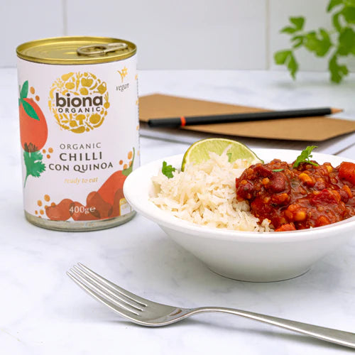 BIONA ORGANIC Chilli Con Quinoa, Pack of 6 (400g each)