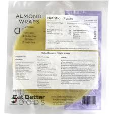 EAT BETTER FOODS Almond Wraps Original, Pack of 12, Vegan, Gluten Free