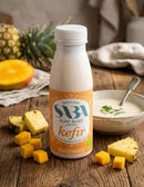 SABA Coconut Kefir Milk Mango & Pineapple, 250ml - Organic, Vegan, Pack of 6