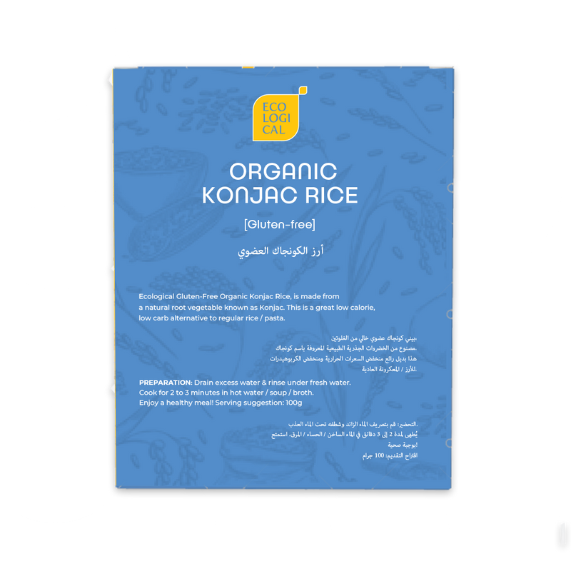 Ecological Organic Konjac Rice 1kg(Drained) Gluten Free